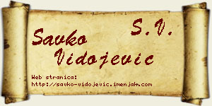 Savko Vidojević vizit kartica